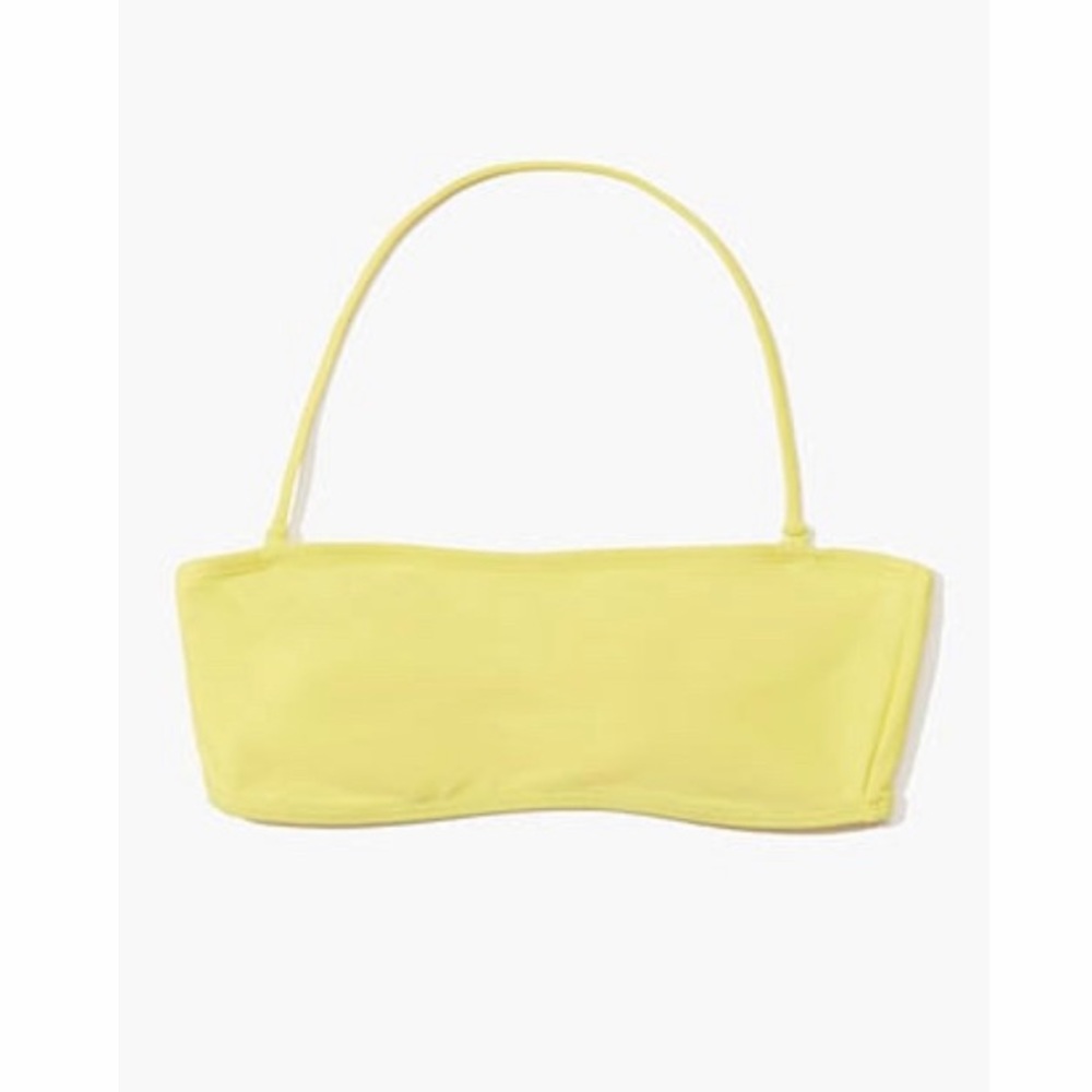Yellow bathing suit top